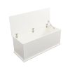 Storage Chest Trunk, Lift Top Wood Box for Toys Entryway Bench Organizer Home Furniture, White