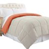 DunaWest Genoa Queen Size Box Quilted Reversible Comforter and Gray