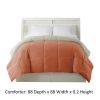 DunaWest Genoa Queen Size Box Quilted Reversible Comforter and Gray