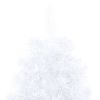Artificial Half Christmas Tree with Stand White 70.8" PVC
