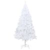 Artificial Christmas Tree with LEDs&Thick Branches White 94.5"