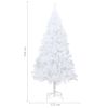 Artificial Christmas Tree with LEDs&Thick Branches White 94.5"
