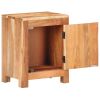 Bedside Cabinet 15.7"x11.8"x19.7" Solid Acacia Wood