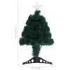 Artificial Christmas Tree with Stand/LED 25.2" Fiber Optic