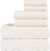 DIAOJIA Bath Towels Gray Towel Soft 6 Piece