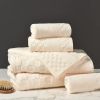 DIAOJIA Bath Towels Gray Towel Soft 6 Piece