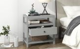Modern Wooden Nightstand with Drawers Storage for Living Room/Bedroom
