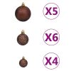 Artificial Christmas Tree with LEDs&Ball Set 70.9" 620 Branches