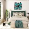 Canvas Wall Art Red Rose Painting Bathroom Accessories,Black and White Wall Art Flower Pictures Canvas Print Artwork for Living Room Bedroom Home Deco