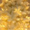 FCH 6.5ft Flocking Tied Light Christmas Tree RT